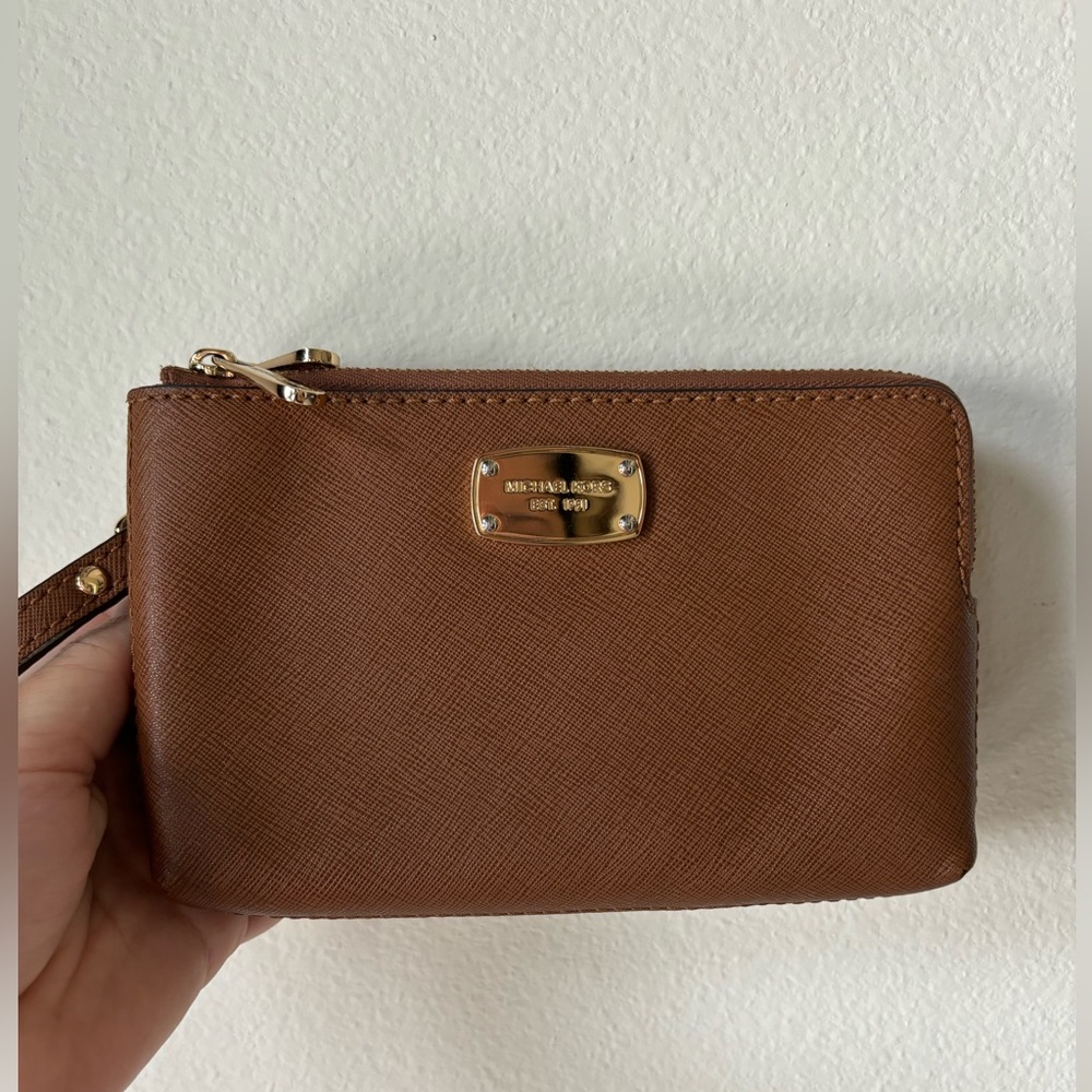 Michael Kors double zipper wristlet